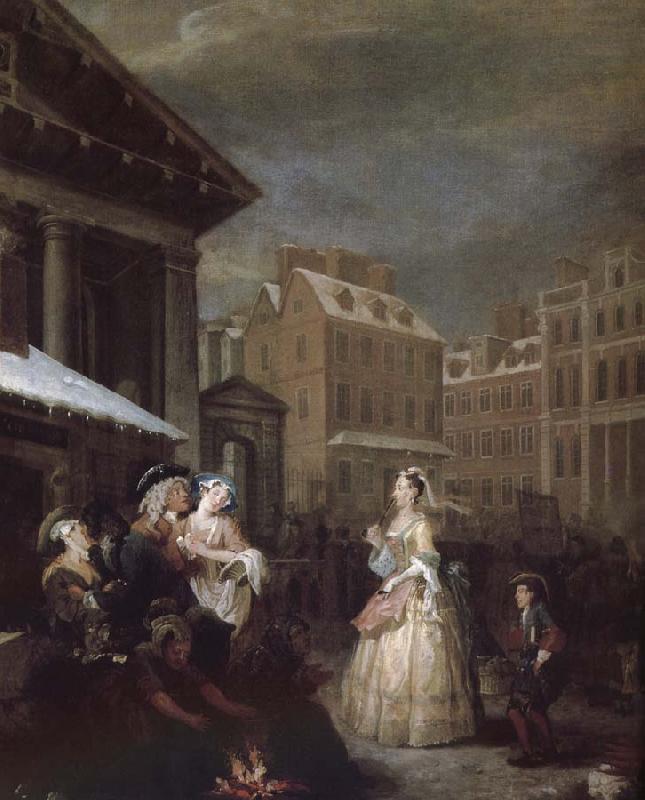 William Hogarth Four hours a day in the morning oil painting image